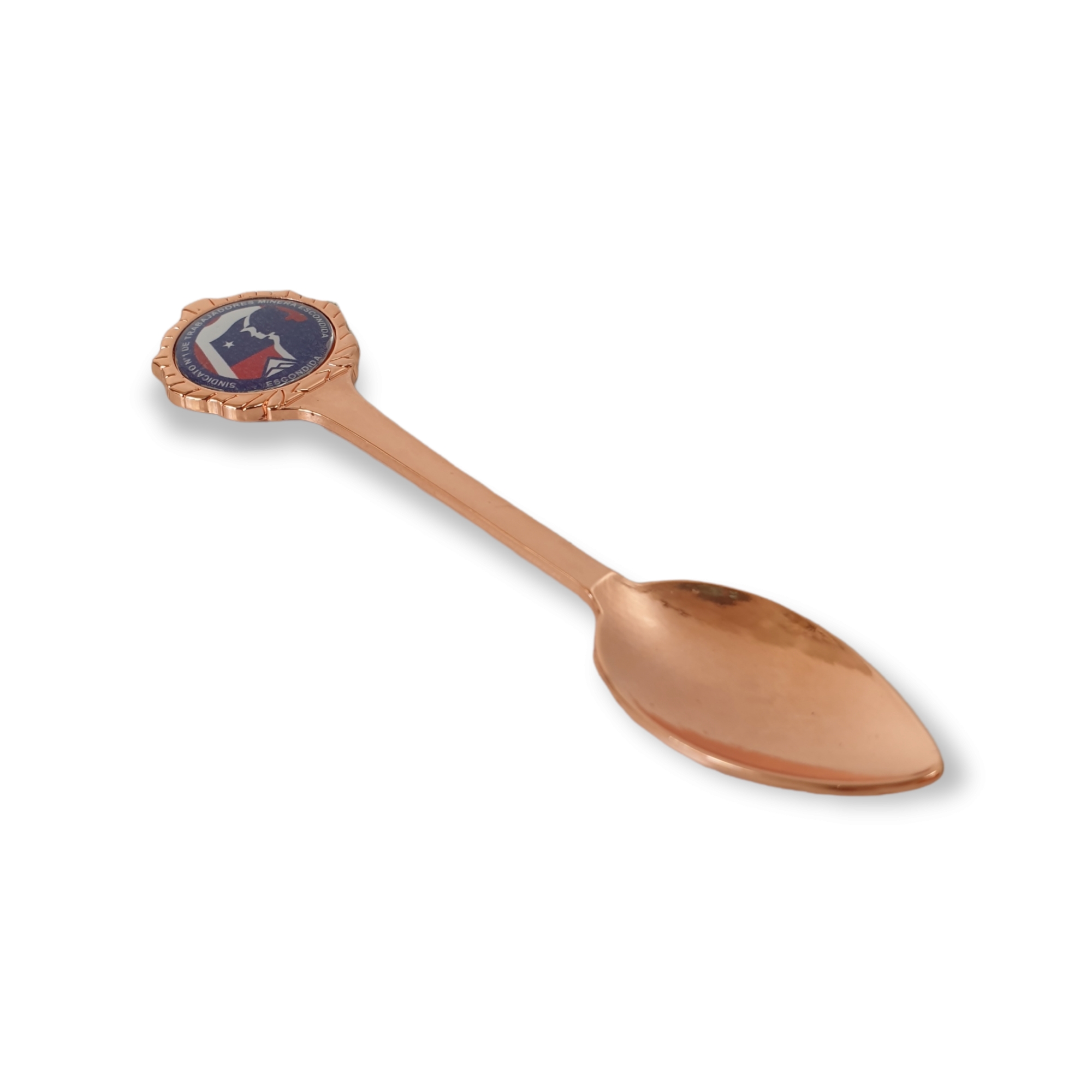 Cucharas De Colección Cobrizada Con Logo A Pedido