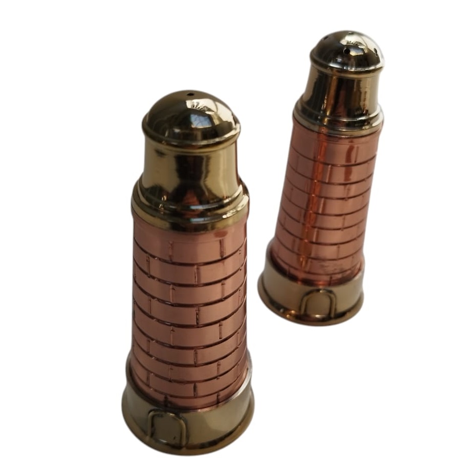 Faro Salero Y Pimentero De Bronce Y Cobre