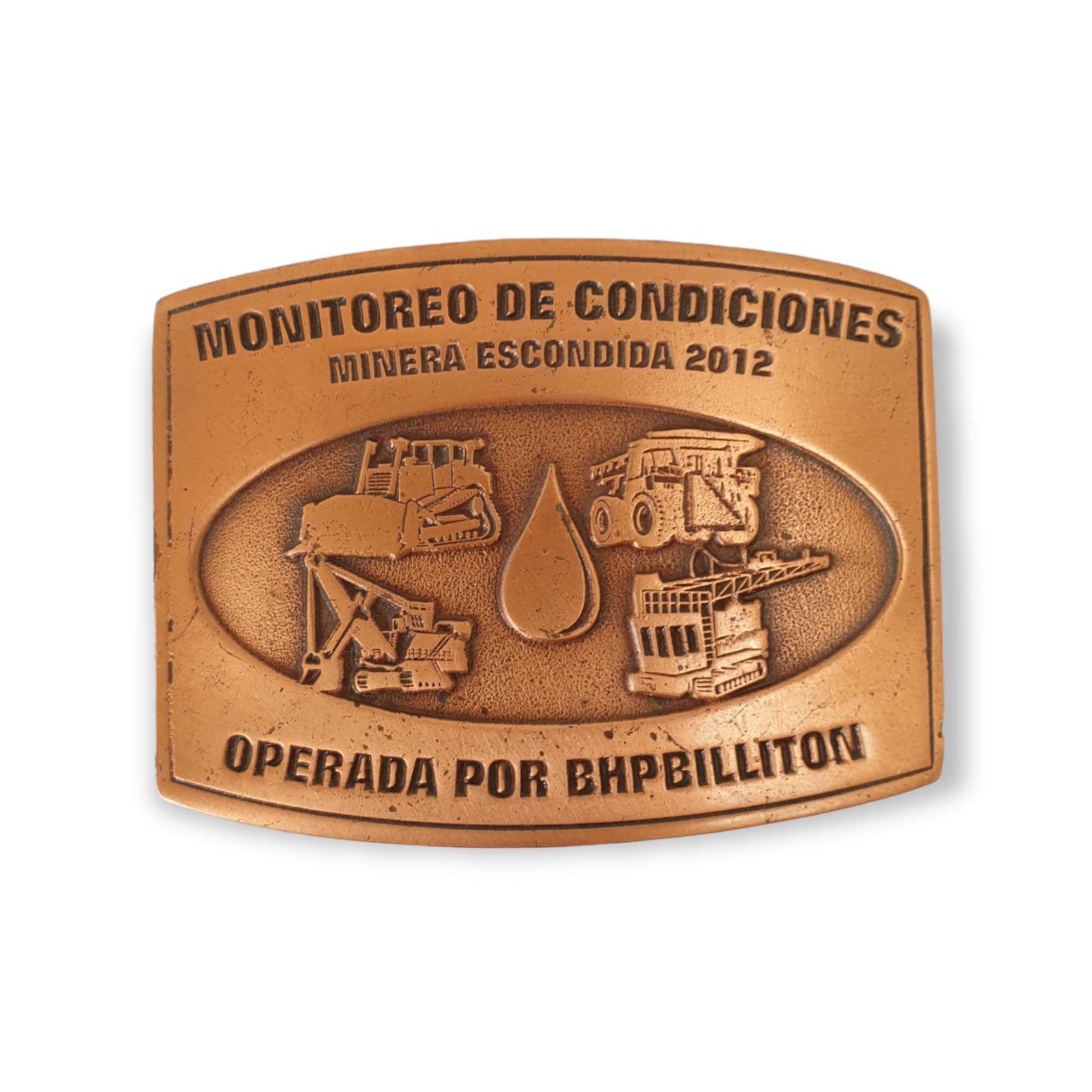 Hebilla Para Cinturón Logo Sobre Relieve